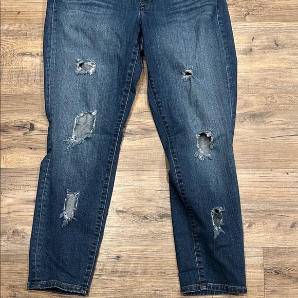 LOFT Distressed Blue Jeans - Picture 5 of 8